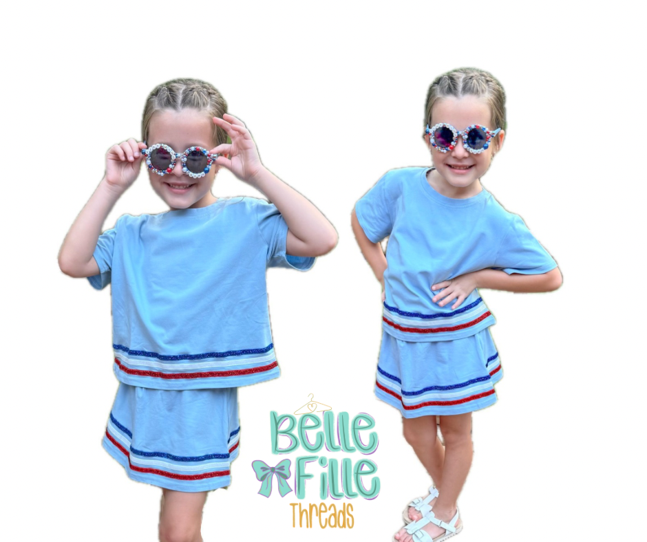 Blue Freedom Skort