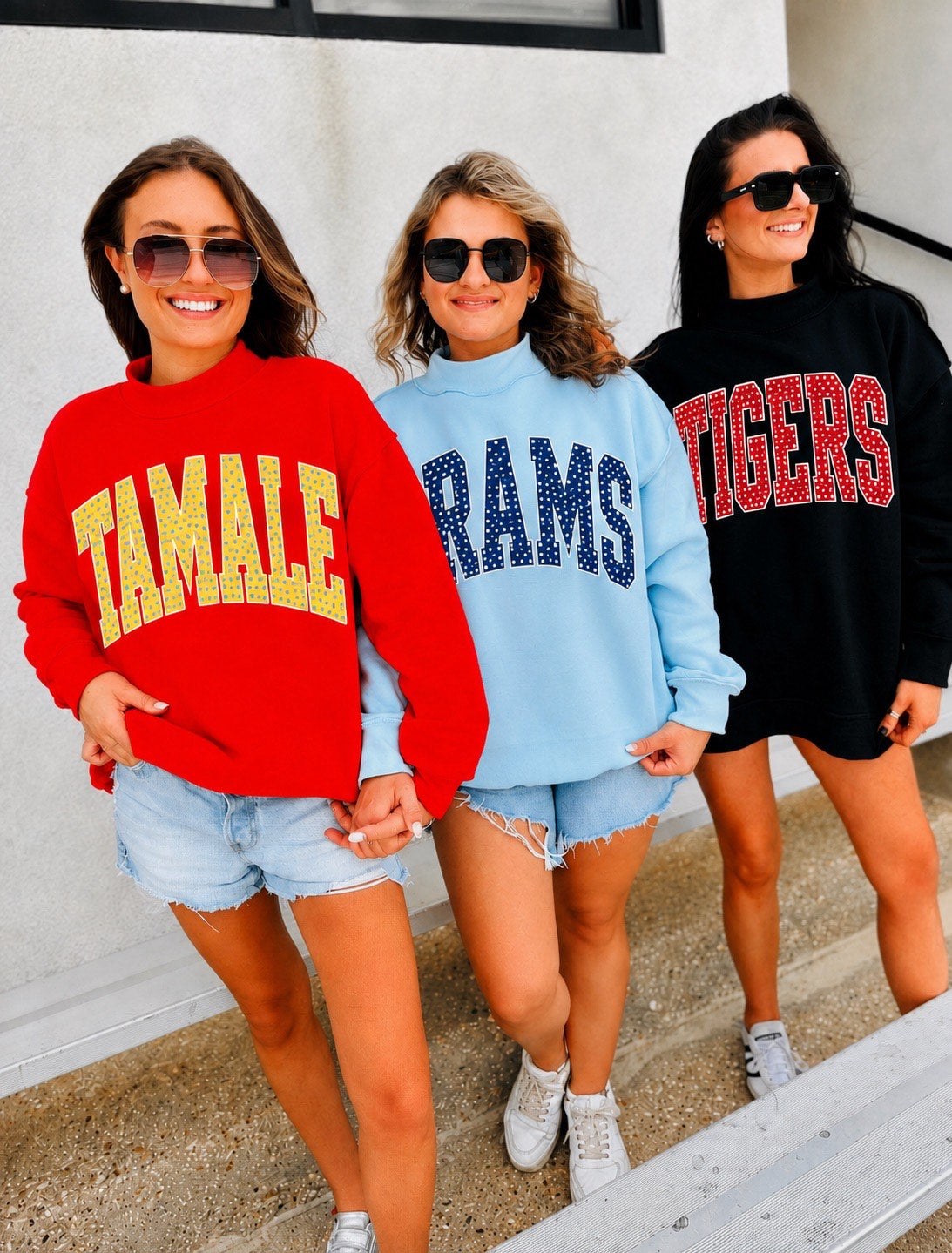 Mock-Neck Oversized Sweatshirt