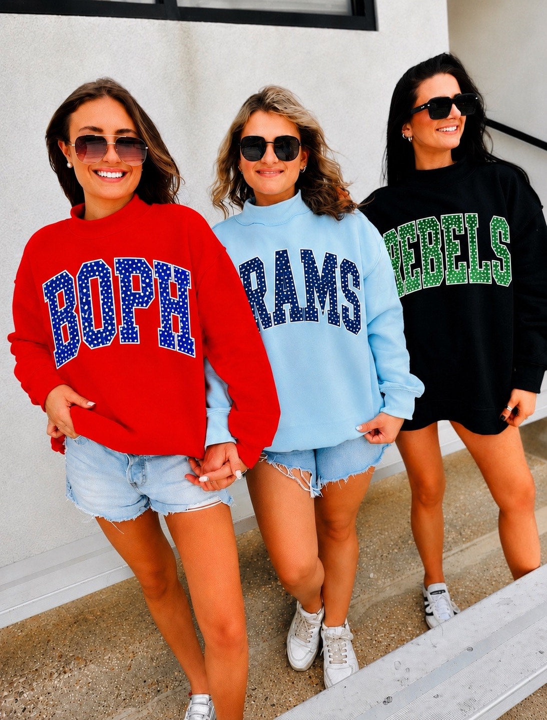 Mock-Neck Oversized Sweatshirt