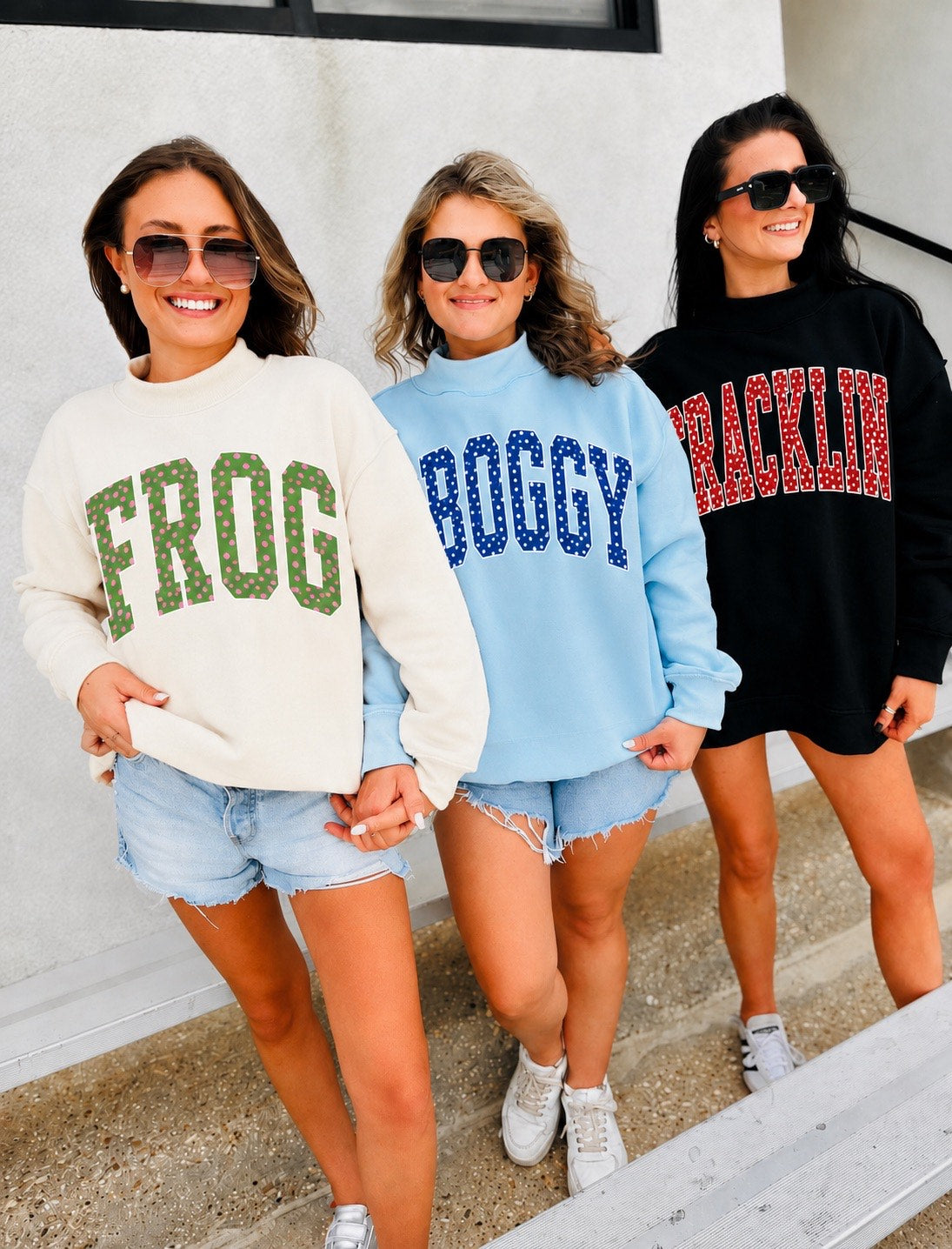 Mock-Neck Oversized Sweatshirt