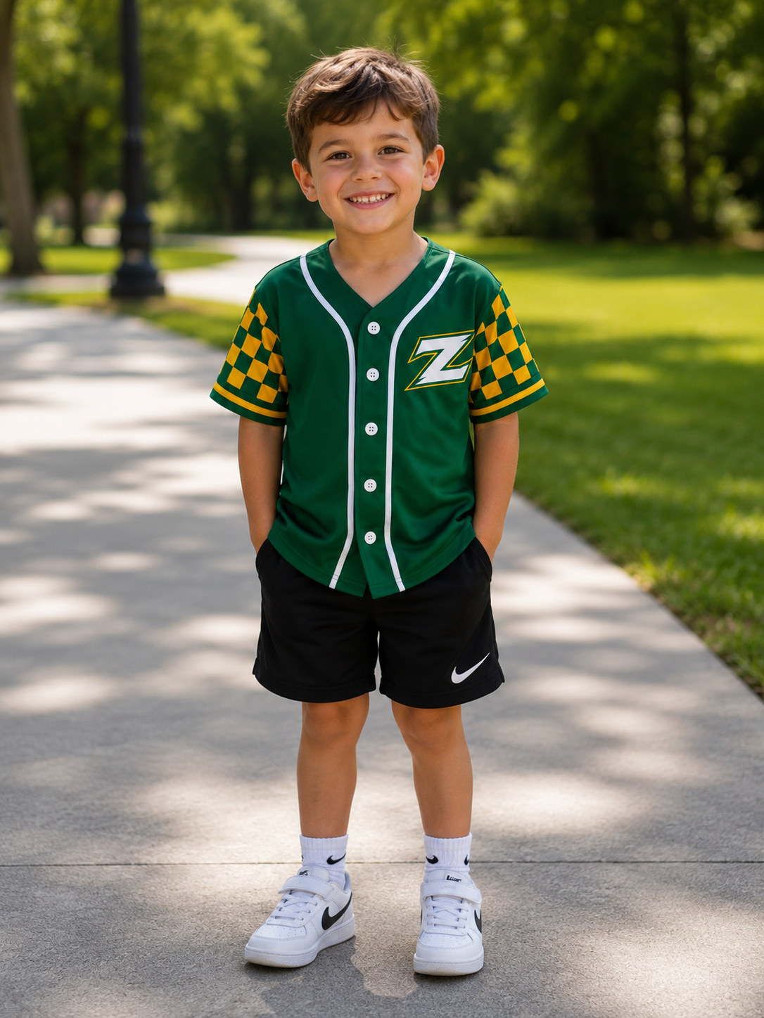 Youth Gender Neutral Checkered Jersey