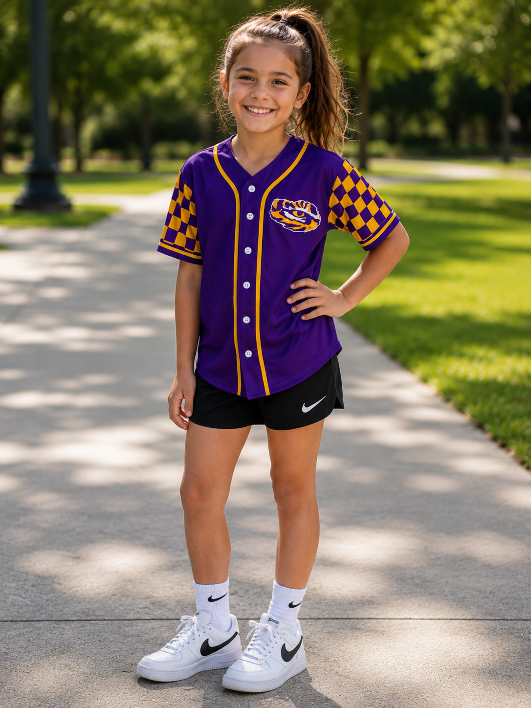 Youth Gender Neutral Checkered Jersey