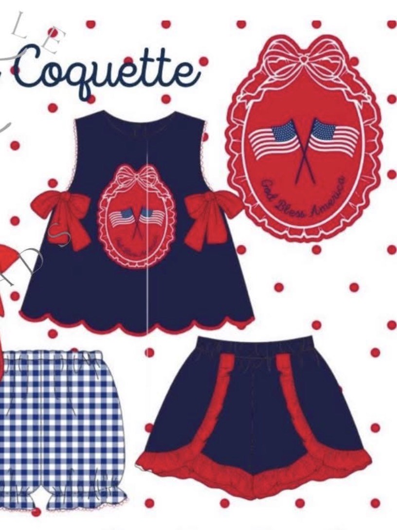 Navy Coquette