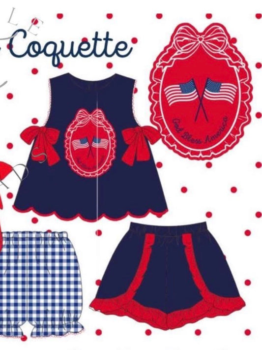 Navy Coquette