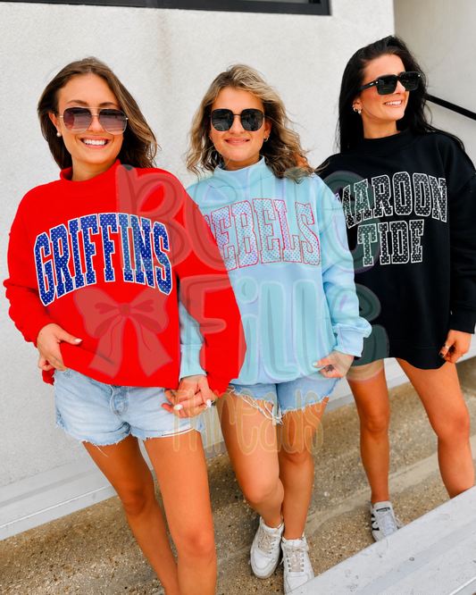 Mock-Neck Oversized Sweatshirt
