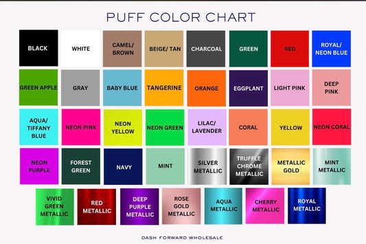 Youth Metallic Puff
