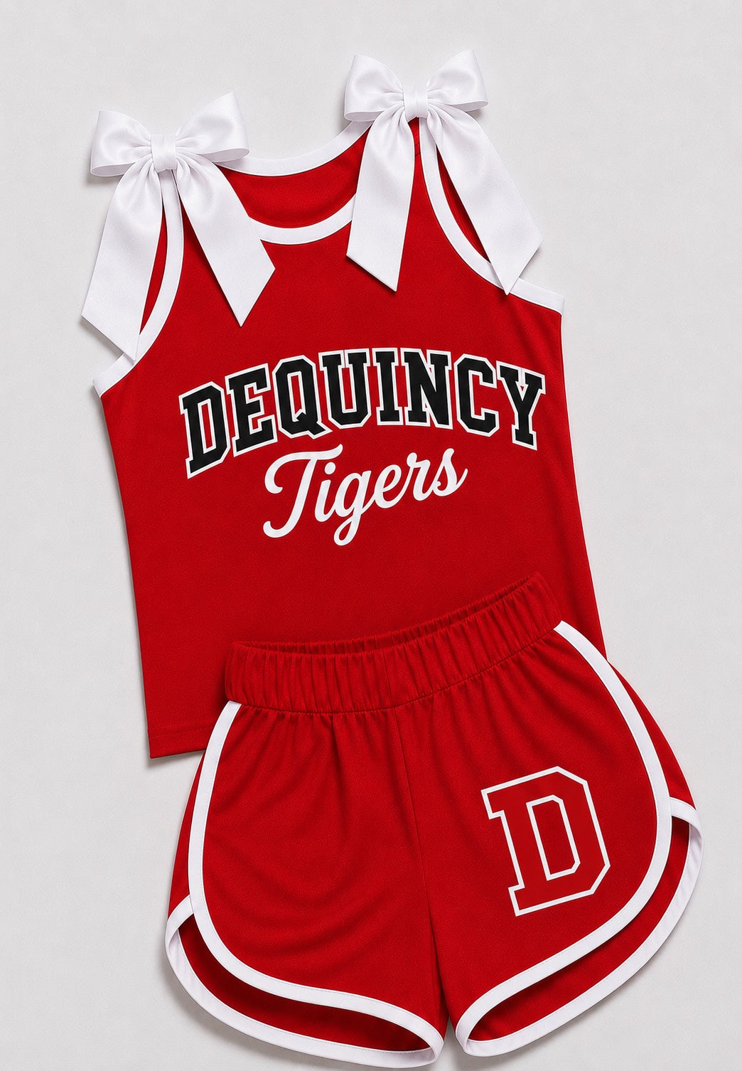 Bowtie Tank & Shorts Cheer Set