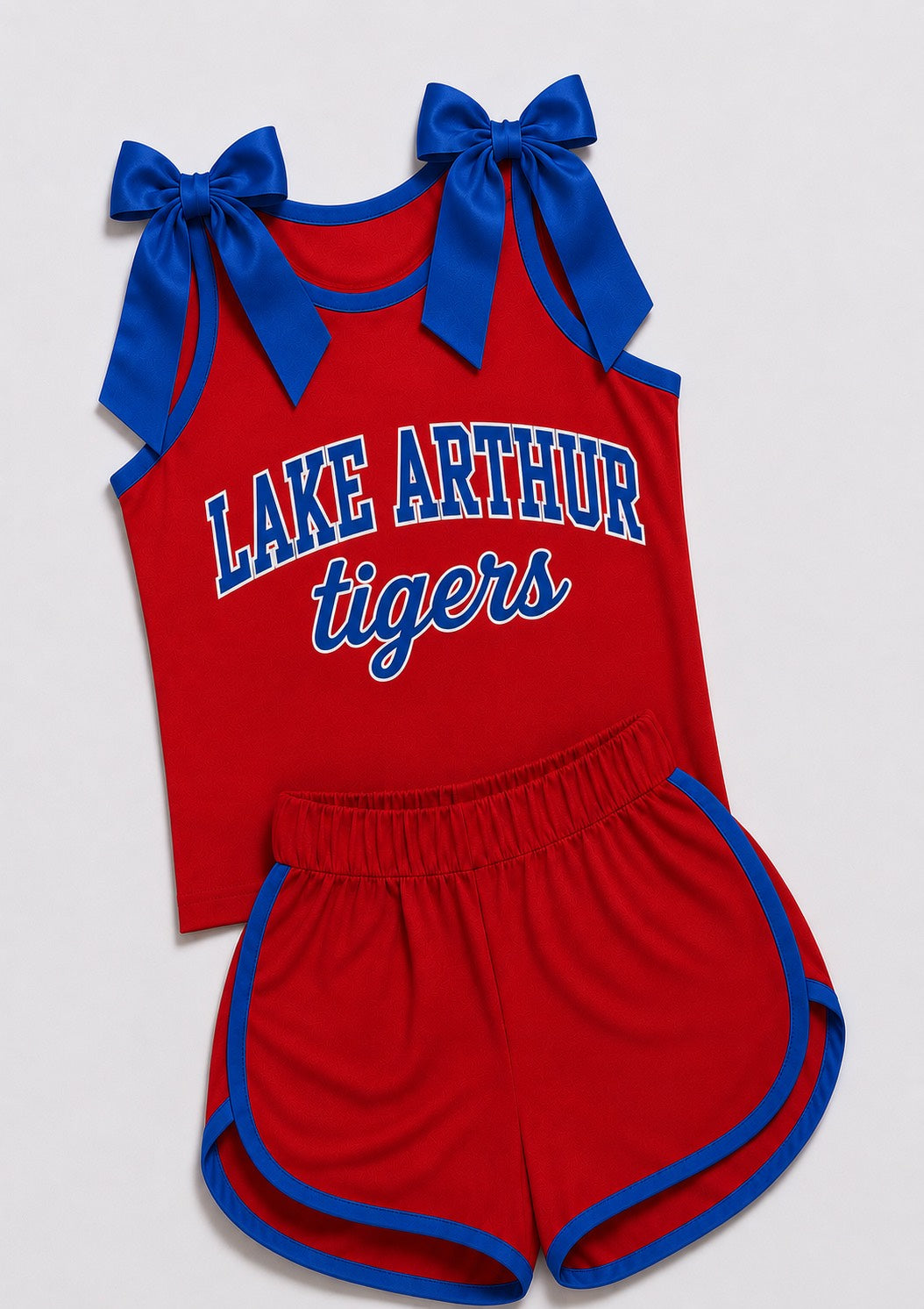 Bowtie Tank & Shorts Cheer Set