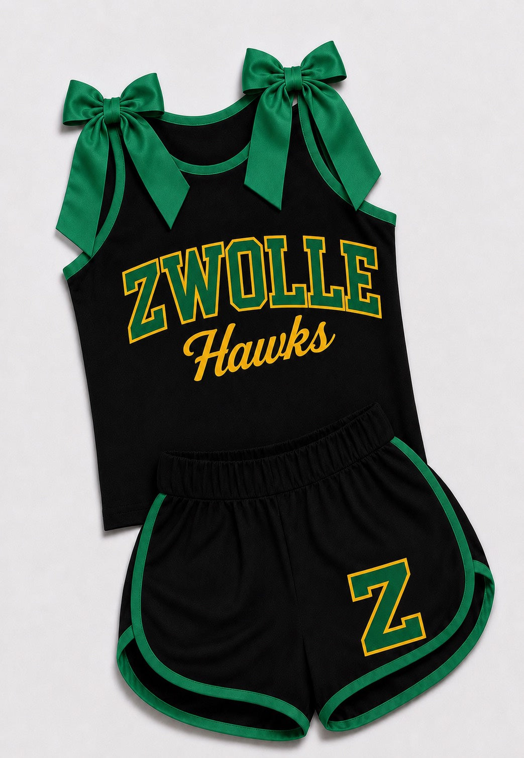 Bowtie Tank & Shorts Cheer Set