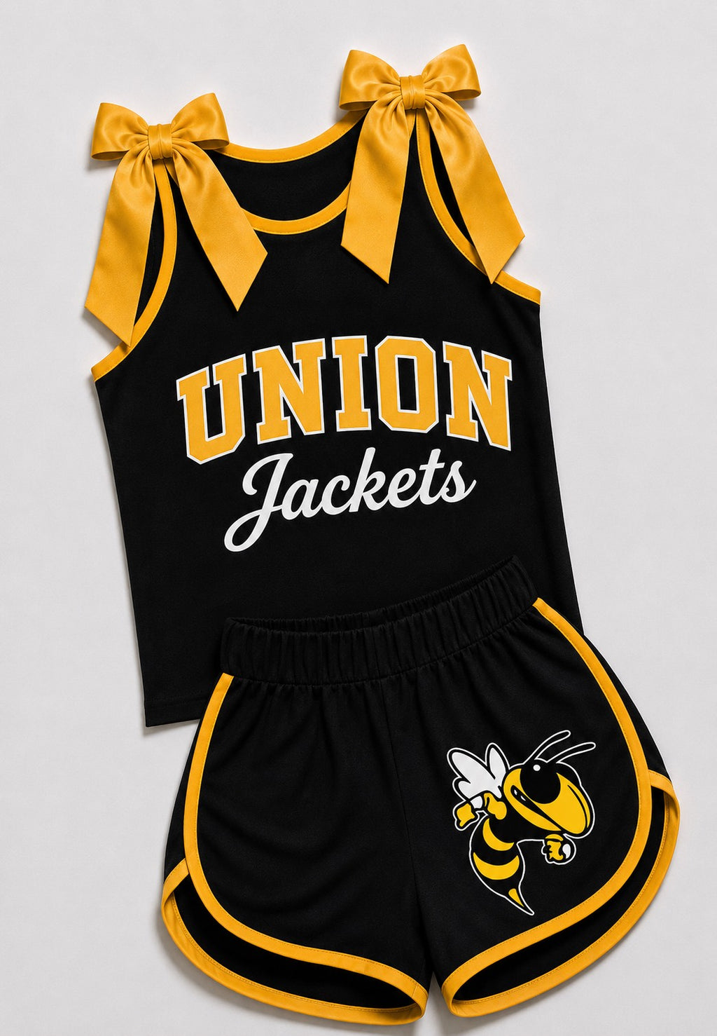 Bowtie Tank & Shorts Cheer Set
