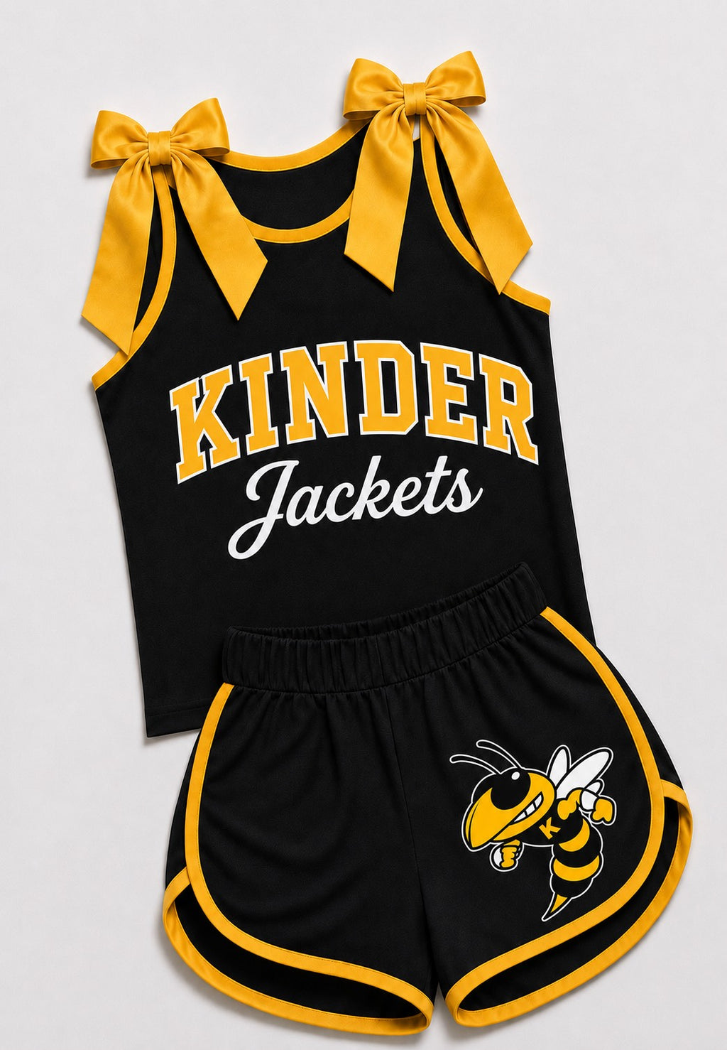 Bowtie Tank & Shorts Cheer Set