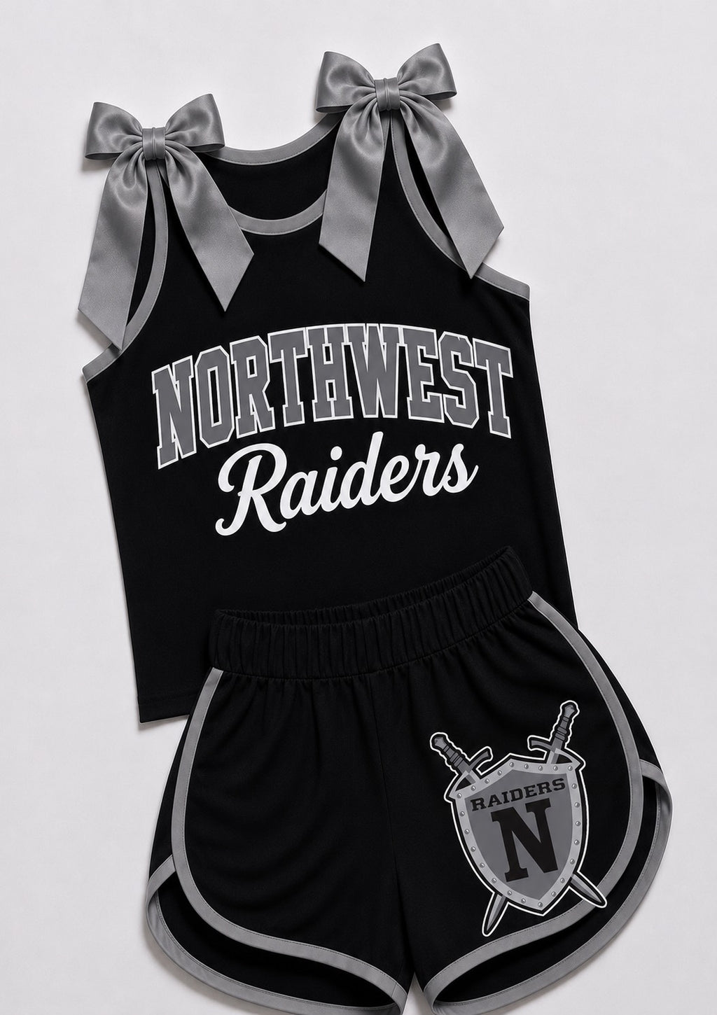 Bowtie Tank and Short Cheer Set 2